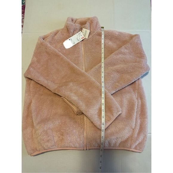 NWT - Uniqlo Medium Fluffy Yarn Fleece Full-Zip Jacket - Pink - Picture 2 of 8